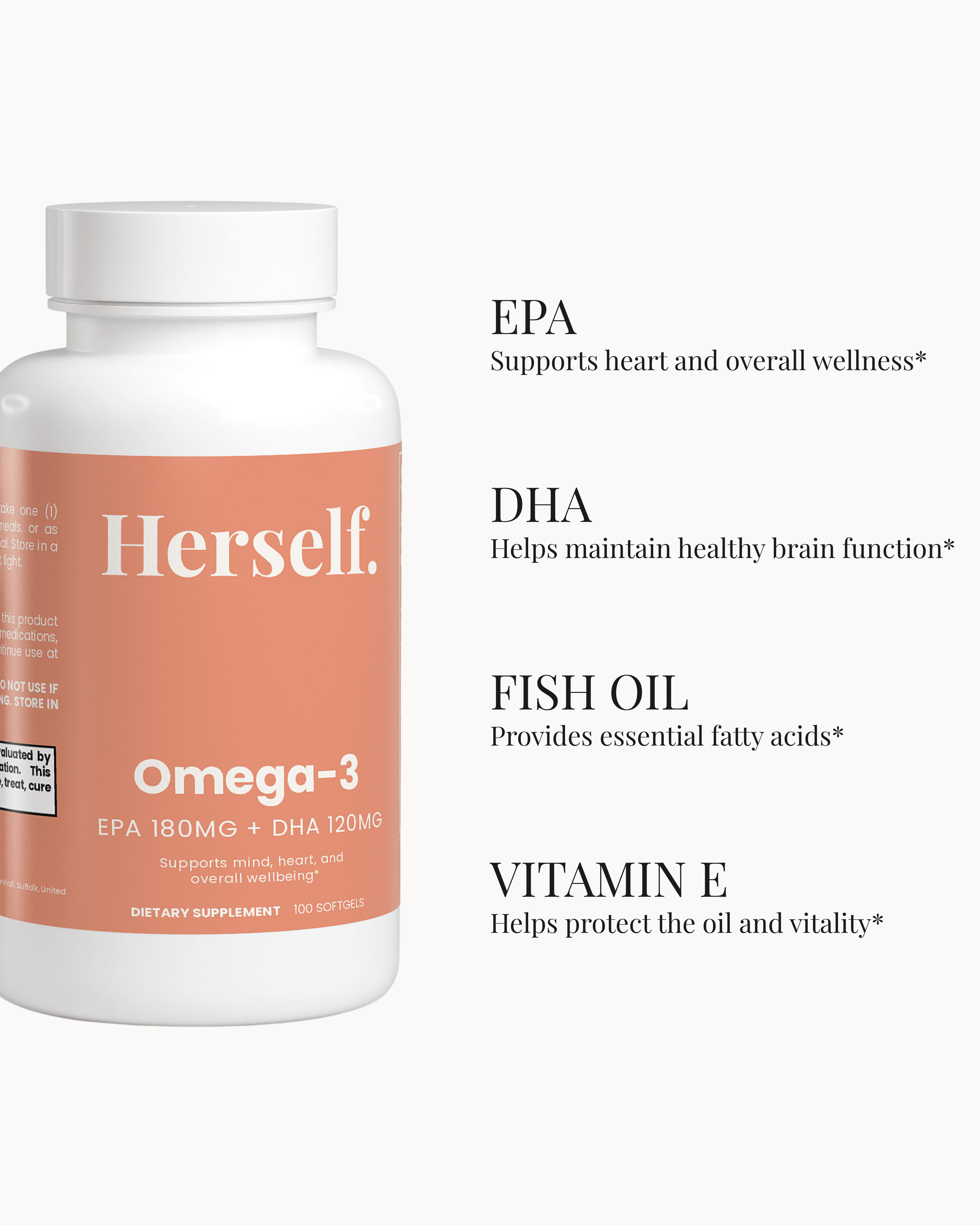 OMEGA-3 EPA 180MG + DHA 120MG