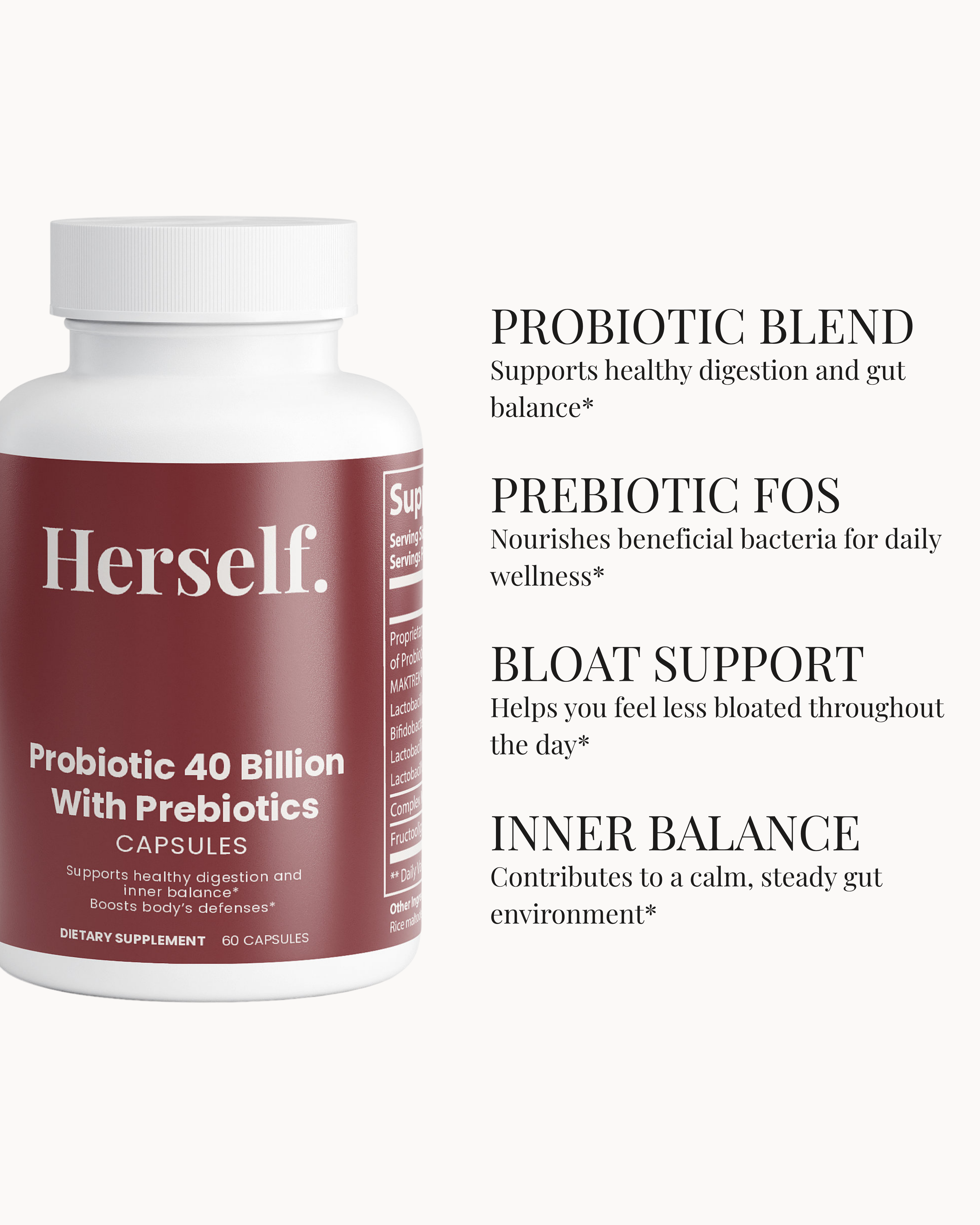 PROBIOTIC 40 BILLION WITH PREBIOTICS